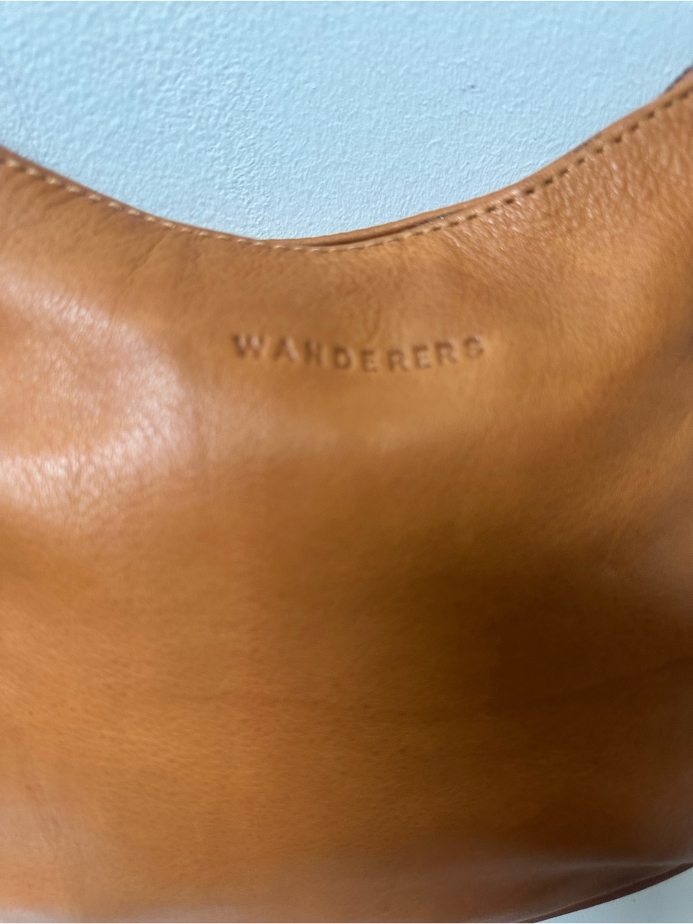 Wander Travel Co Santorini Saddle Crossbody Bag in Tan - soft cowhide leather - Picture 6 of 10